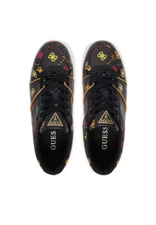 Guess Sneakersy FLPMAY FAL12 Czarny. Kolor: czarny. Materiał: skóra