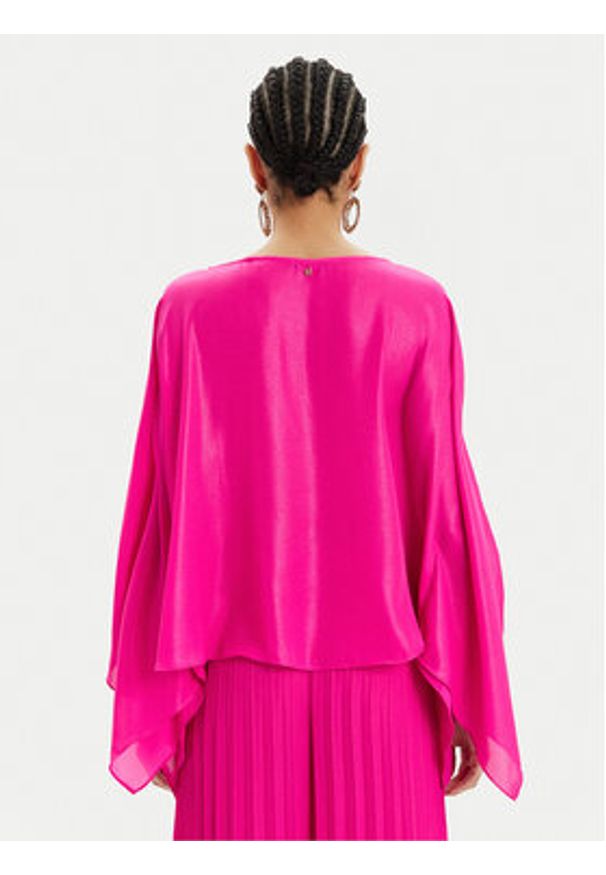 Lola Casademunt by Maite Bluzka MS2415016 Różowy Relaxed Fit. Kolor: różowy. Materiał: syntetyk