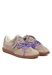Nokwol Sneakersy August Beżowy. Kolor: beżowy. Materiał: zamsz, skóra #5