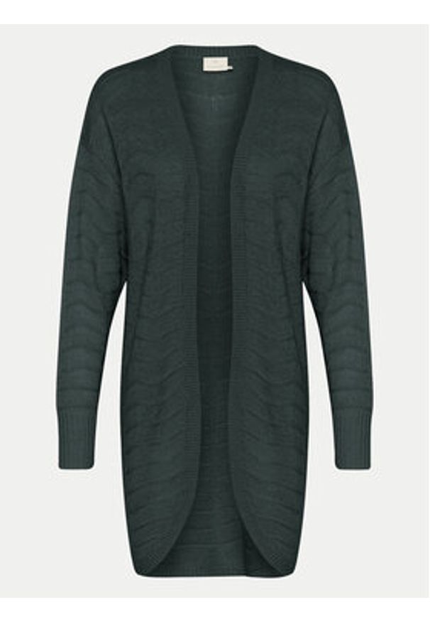 Kaffe Kardigan Kaemria 10506359 Czarny Regular Fit. Kolor: czarny. Materiał: bawełna