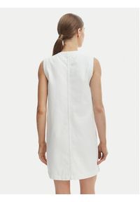 TOMMY HILFIGER - Tommy Hilfiger Sukienka codzienna WW0WW48584 Biały Regular Fit. Okazja: na co dzień. Kolor: biały. Materiał: bawełna. Typ sukienki: proste. Styl: casual #5