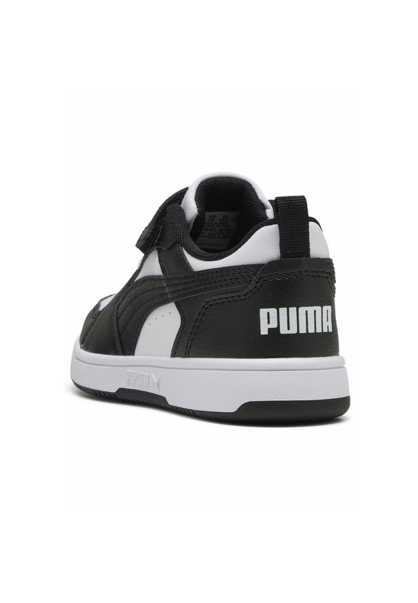 Puma - Dziecięce sneakersy PUMA Rebound V6 Lo PUMA White Black. Kolor: biały, wielokolorowy, czarny