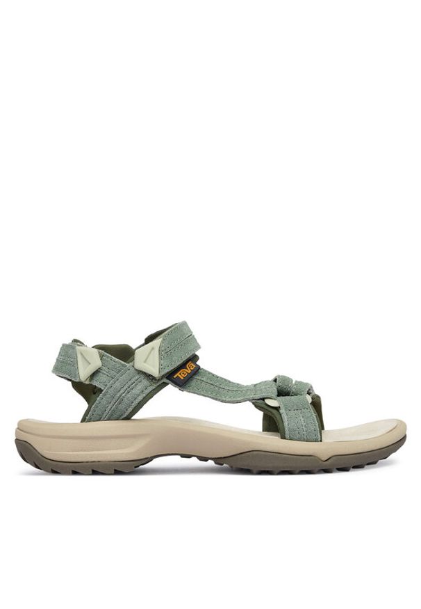 Teva Sandały Terra Fi Lite Suede 1124035 Zielony. Kolor: zielony. Materiał: skóra, zamsz