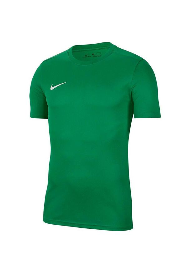 Koszulka do piłki nożnej dla dzieci Nike Dry Park VII JSY SS z krótkim rękawem. Kolor: zielony. Długość rękawa: krótki rękaw. Długość: krótkie