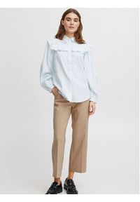 Fransa Spodnie materiałowe 20611919 Beżowy Regular Fit. Kolor: beżowy. Materiał: bawełna, syntetyk #5