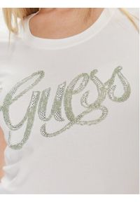 Guess T-Shirt W4GI30 J1314 Biały Slim Fit. Kolor: biały. Materiał: bawełna #3