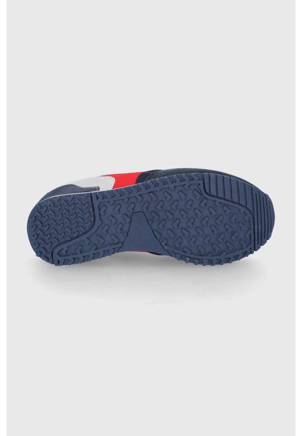 Pepe Jeans buty dziecięce London One kolor granatowy. Nosek buta: okrągły. Zapięcie: sznurówki. Kolor: niebieski. Materiał: guma