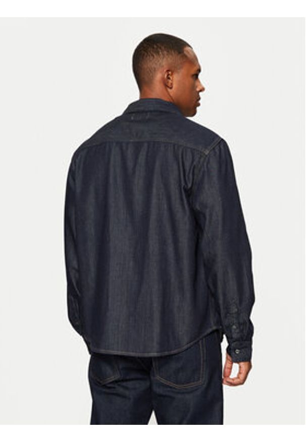 Calvin Klein Jeans Koszula jeansowa J30J326584 Granatowy Regular Fit. Kolor: niebieski. Materiał: bawełna