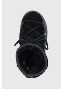 Moon Boot - Śniegowce Side Low Matt. Nosek buta: okrągły. Zapięcie: sznurówki. Kolor: czarny. Materiał: guma #3