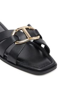 TwinSet - TWINSET Klapki 251TGT090 Czarny. Kolor: czarny. Materiał: skóra #3
