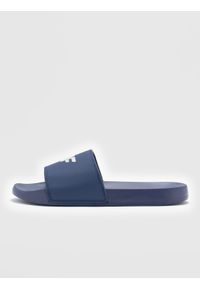 4f - 4F Klapki męskie - granatowe 40. Okazja: na plażę. Kolor: niebieski. Materiał: syntetyk. Styl: sportowy