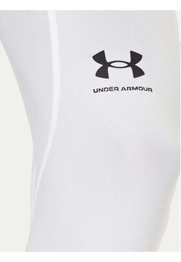 Under Armour Legginsy HeatGear® 1361588 Biały Slim Fit. Kolor: biały. Materiał: syntetyk
