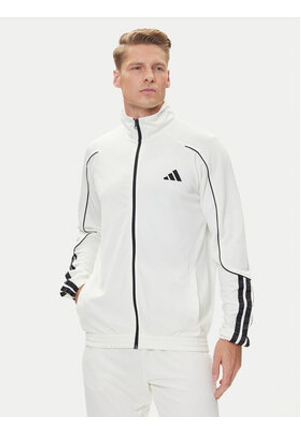 Adidas - adidas Dres 3-Stripes JX5527 Biały Regular Fit. Kolor: biały. Materiał: syntetyk