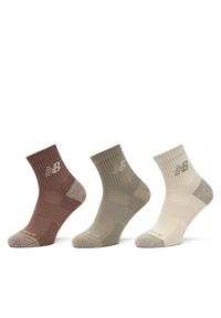 Zestaw 3 par wysokich skarpet unisex New Balance. Wzór: kolorowy