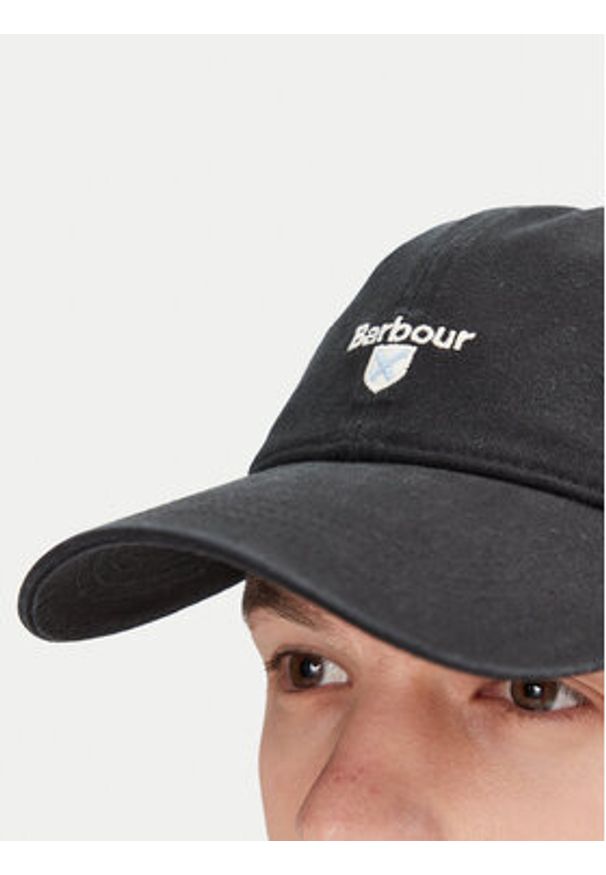 Barbour Czapka z daszkiem Cascade MHA0274BK11 Czarny. Kolor: czarny. Materiał: bawełna