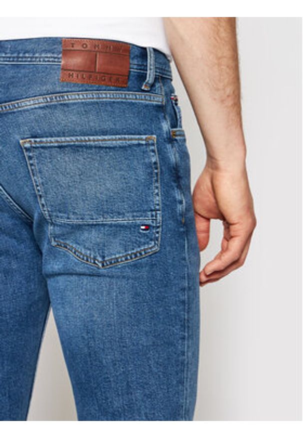 TOMMY HILFIGER - Tommy Hilfiger Jeansy Denton MW0MW15603 Niebieski Straight Fit. Kolor: niebieski