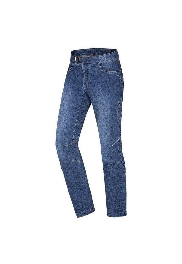 OCUN - Spodnie wspinaczkowe męskie Ocun Hurrikan Jeans. Kolor: niebieski. Materiał: jeans