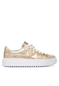 Guess Sneakersy FLFD15 PEL12 Złoty. Kolor: złoty. Materiał: skóra
