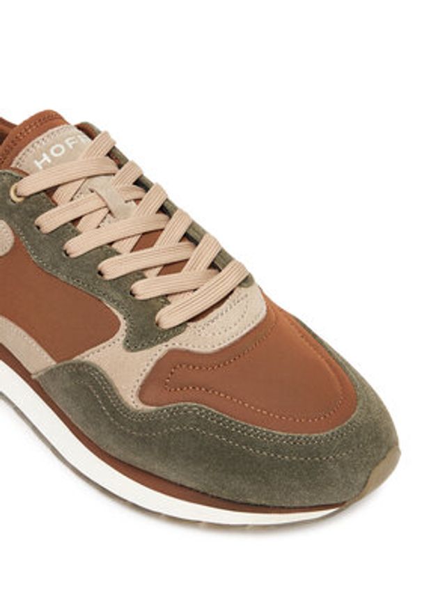 HOFF Sneakersy City Sao Paulo 22502605 Brązowy. Kolor: brązowy. Materiał: zamsz, skóra