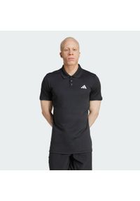 Adidas - Koszulka Tennis Climacool FreeLift Polo. Typ kołnierza: polo. Kolor: czarny. Technologia: ClimaCool (Adidas). Sport: tenis