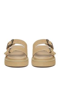 U.S. Polo Assn. Klapki EO-TANIA001W/6S1 Beżowy. Kolor: beżowy. Materiał: skóra, zamsz #4