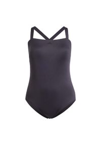 Adidas - Strój do pływania Iconisea Padded Premium X-Back (Plus Size). Kolekcja: plus size. Kolor: biały, wielokolorowy, czarny. Materiał: materiał