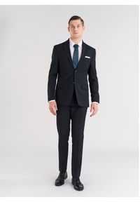 Pako Lorente - PAKO LORENTE – Wełniane zielone spodnie garniturowe. Kolor: zielony. Materiał: wełna. Styl: elegancki #9