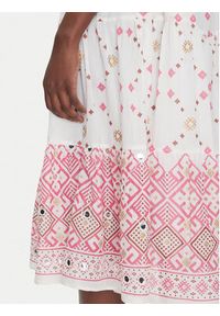 Iconique Sukienka letnia IC25-036 Biały Regular Fit. Kolor: biały. Materiał: bawełna. Sezon: lato #5