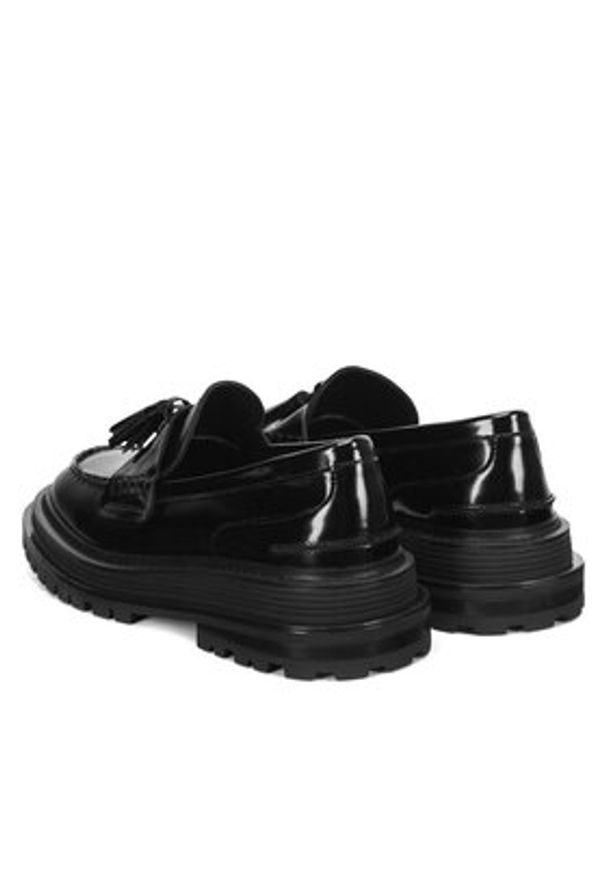 Badura Loafersy WGA3311-1Z Czarny. Kolor: czarny. Materiał: lakier, skóra