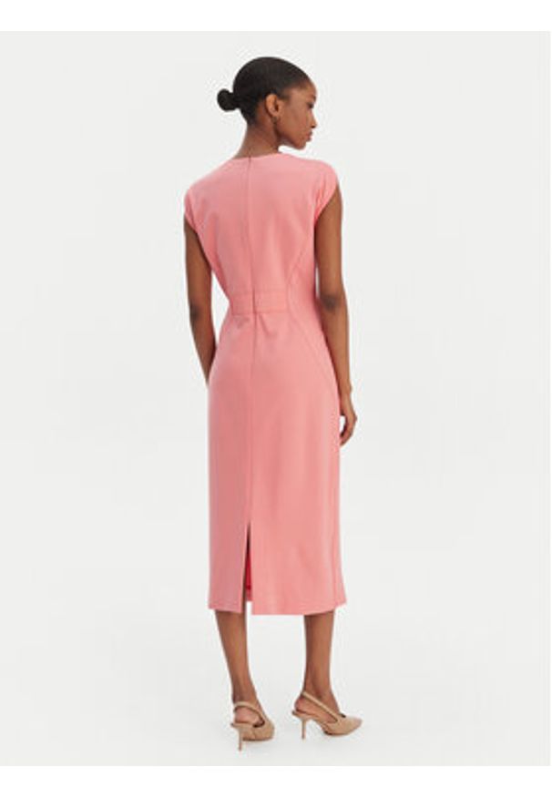 BOSS Sukienka koktajlowa Detira 50551898 Różowy Slim Fit. Kolor: różowy. Materiał: syntetyk. Styl: wizytowy