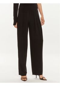 NORMA KAMALI Spodnie materiałowe KK4237PLC32001 Czarny Relaxed Fit. Kolor: czarny. Materiał: syntetyk #1