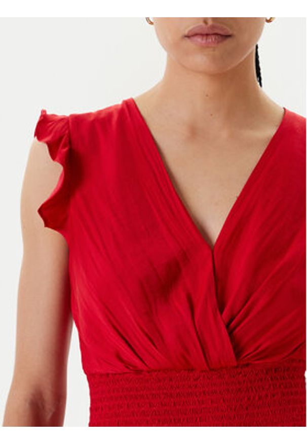 Morgan Sukienka koktajlowa 222-RWALLY Czerwony Regular Fit. Kolor: czerwony. Materiał: syntetyk. Styl: wizytowy