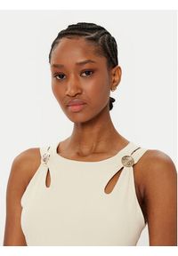 Guess Top W5RP13 KAQL2 Beżowy Regular Fit. Kolor: beżowy