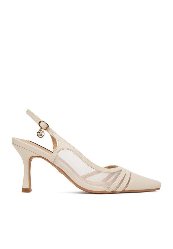 Szpilki Nine West. Kolor: kremowy. Obcas: na szpilce