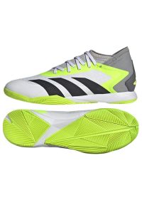 Adidas - Buty piłkarskie adidas Predator Accuracy.3 In M GY9990 białe białe. Zapięcie: sznurówki. Kolor: biały. Materiał: guma, syntetyk. Sport: piłka nożna