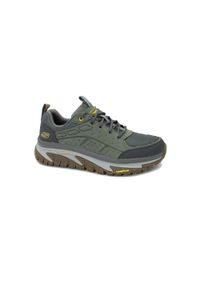 skechers - Buty sportowe Sneakersy męskie, Arch Fit Road Walker. Kolor: zielony. Sport: turystyka piesza