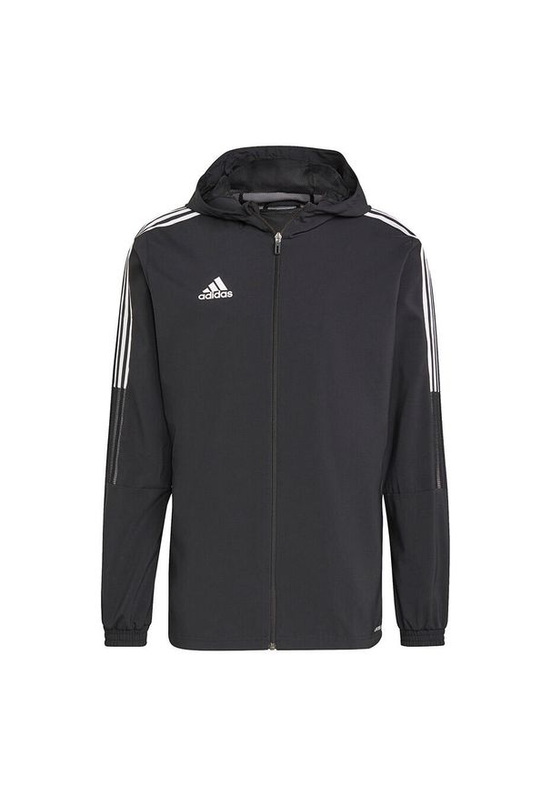 Adidas - Kurtka męska adidas Tiro 21 Windbreaker. Kolor: biały, czarny, szary, wielokolorowy