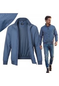 Niebieska Męska Kurtka Przejściowa - Wiatrówka - Pako Jeans. Kolor: niebieski. Materiał: nylon, materiał. Sezon: wiosna, jesień #7