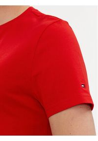 TOMMY HILFIGER - Tommy Hilfiger T-Shirt Logo MW0MW11797 Czerwony Slim Fit. Kolor: czerwony. Materiał: bawełna #2