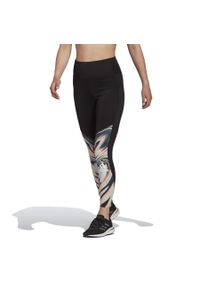 Adidas - adidas X Zoe Saldana Feelbrilliant Aeroready 7/8 Printed Sport Tights > GS3899. Okazja: do domu. Stan: podwyższony. Materiał: poliester, elastan, materiał. Styl: sportowy. Sport: fitness