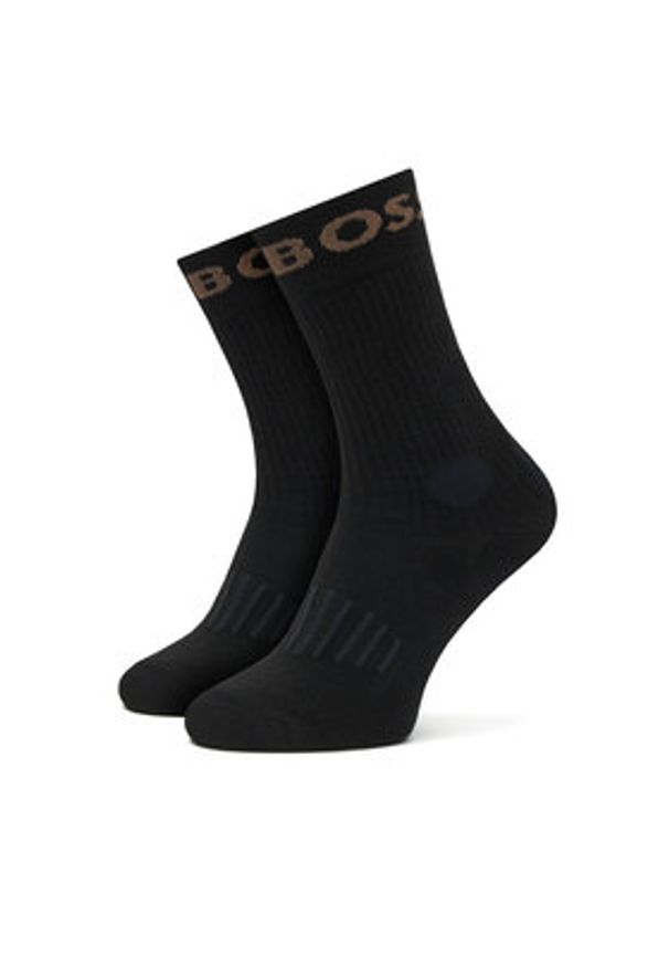 BOSS Zestaw 2 par wysokich skarpet męskich 2P Rs Sport CC 50469747 Czarny. Kolor: czarny. Materiał: materiał, bawełna