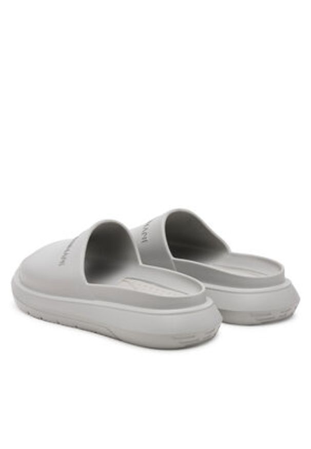 Emporio Armani Klapki X4P134 XD405 00096 Szary. Kolor: szary