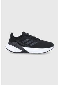 Adidas - adidas Buty Response SR kolor czarny. Zapięcie: sznurówki. Kolor: czarny. Materiał: guma. Sport: bieganie