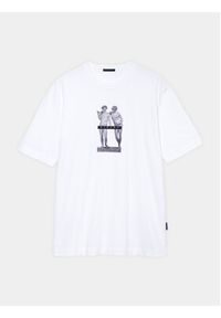 Sisley T-Shirt 3I1XS103I Biały Regular Fit. Kolor: biały. Materiał: bawełna #4