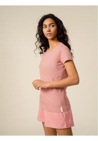 outhorn - Outhorn T-Shirt OTHSS23TTSHF409 Różowy Relaxed Fit. Kolor: różowy. Materiał: bawełna