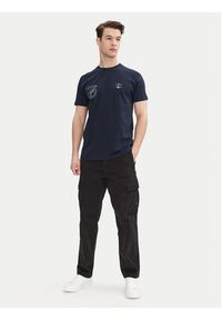 Aeronautica Militare T-Shirt 251TS2380J674 Granatowy Regular Fit. Kolor: niebieski. Materiał: bawełna