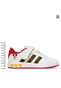 Adidas - adidas Sneakersy Grand Court Mickey El K JQ8067 Biały. Kolor: biały. Materiał: skóra #6