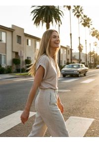 Sinsay - Koszulka z metalizowaną nicią - srebrny. Kolor: srebrny