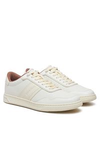 Calvin Klein Sneakersy Low Top Lace Up Logo HM0HM01653 Biały. Kolor: biały. Materiał: skóra #2