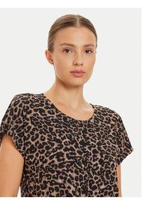 only - ONLY T-Shirt 15344399 Brązowy Regular Fit. Kolor: brązowy. Materiał: syntetyk #7